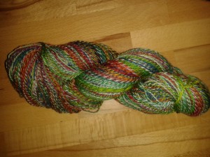 Sockenwolle Schnee trifft Regenbogen